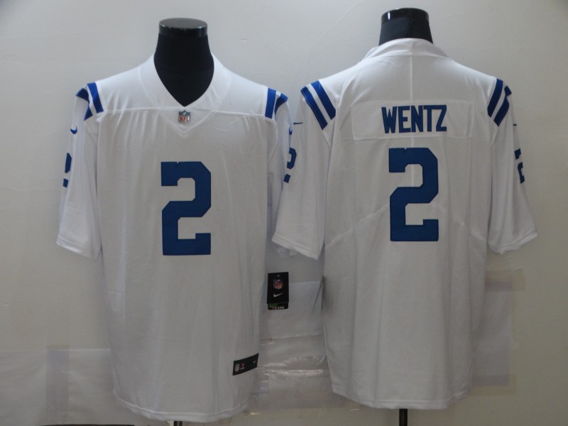 Men Indianapolis Colts #2 Wentz White Nike Vapor Untouchable Limited NFL Jerseys->new england patriots->NFL Jersey